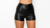 Super Stretch Leather Shorts