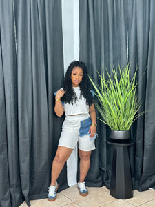 Patchwork Shortset